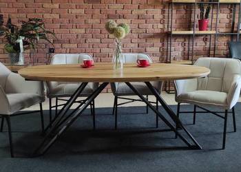stół dębowy lity dąb owal 240x100 producent dostępny od ręki