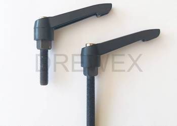 Rękojeść rączka klamka do maszyny stalowa gwint 8 strugarka