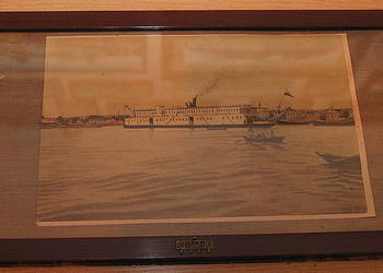 Piękna zabytkowa stara ramka z obrazem Secesja