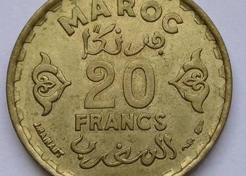 MAROKO 20 FRANKÓW 1951 - STAN MENNICZY