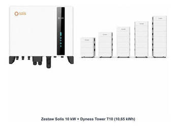 Zestaw Solis 10 kW + Dyness Tower T10 10,65 kWh