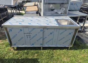Zlew Gastronomiczny 1 Komorowy Z Drzwiami 190/70/85