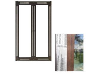 Okno PCV Sonarol, 140x220cm, orzech, ruchomy słupek Okno PCV Sonarol, 140x220cm, orzech, ruchomy słupek