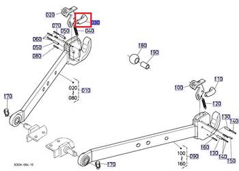 Zatrzask do ramion dolnych częściowy kategorII 3, M7060