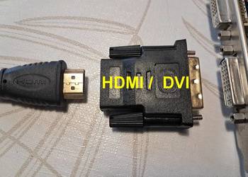 Przejściówka DVI na HDMI lub HDMI na DVI