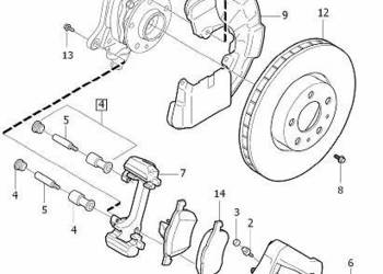 VOLVO XC60 przednie prawe jarzmo zacisk hamulcowy