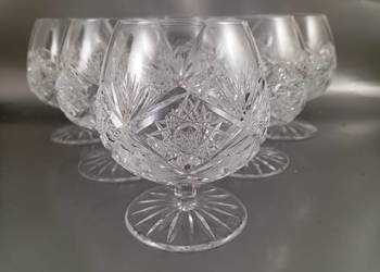 Kieliszki do koniaku kryształowe 6 sztuk