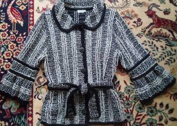 Wełniany sweter/kardigan na guziki L