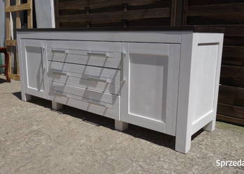 Komoda drewniana kredens biała duża OKAZJA!