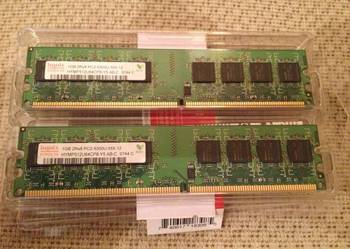 Pamięci Hynix DDR2 2x 1 GB PC5300 komputer stacjonarny