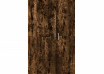 Wysoka szafka przydymiony dąb 80x35x180 cm WM-3276655