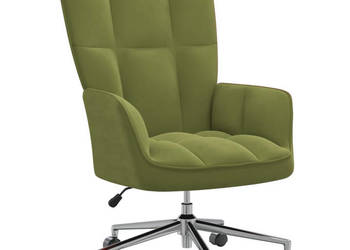 Fotel jasnozielony obity aksamitem WM-328164