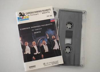 Carreras, Domingo , Pavarotti - Concert - kaseta w stanie dobrym