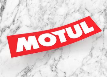 Naklejka MOTUL 11 x 3 cm olej honda 15w40 vtec