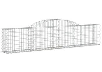 Kosze gabionowe 12 szt. 300x30x60/80 cm galwanizowane żelazo WM-3146495