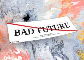 Naklejka K13 + BAD FUTURE 20 x 6,5 cm drift slap #2