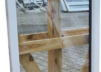 OKNO KacprzaK 75x128 FIX OKNA Używane Witryna PCV