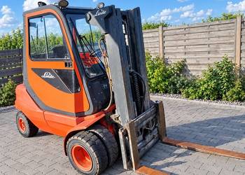 Wózek widłowy Linde H35 bliźniak, gaz