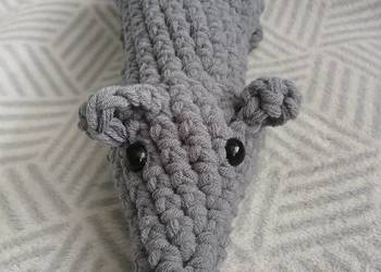 Pluszowy szczurek na szydełku