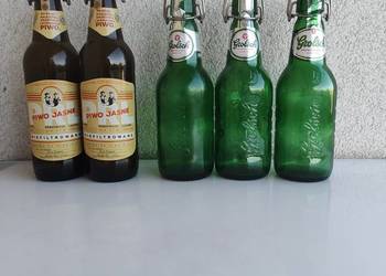 Butelki po piwie Grolsch i Jasne 2017 r szt 5