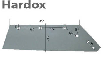 Lemiesz 300hektarów HARDOX 200626/P części do pługa NIEMEYER