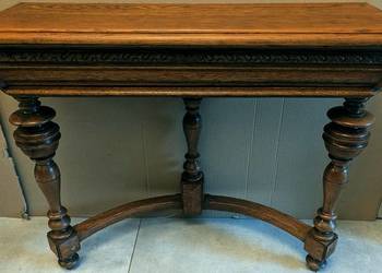 Piękna dębowa konsola eklektyczna-sklep Dąbrowa Górnicza