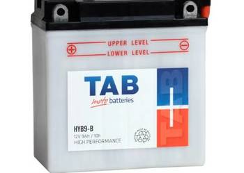 Akumulator motocyklowy 12V 9Ah 100A L+ TAB YB9-B (HYB9-B)