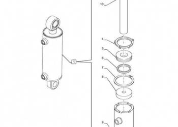 New Holland T6090 Głowica cylindra 1 cylinder 47137402