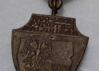 Odznaka 1000-lecie Państwa Polskiego, OKFJN, 22,5mm (Kolekcje, odznaczenia)