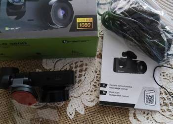 Wideorejestrator nowy Halo360 Dful HD 1080-2 kamer przód i środek