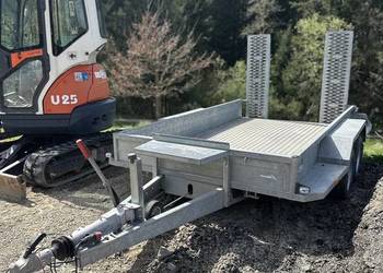 Przyczepka pod minikoparkę marki Saris Magnum 3500dmc sprowadzona z Niemiec