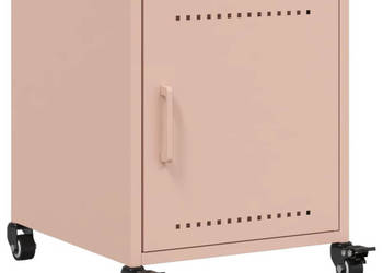 Szafka nocna różowa 36x39x435 cm stal WM-846616