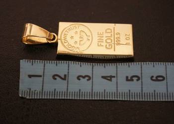 ZŁOTA SZTABKA SUPER ZAWIESZKA WISIOREK - 12G