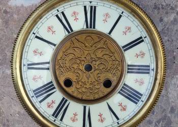 786 Tarcza zegara Kienzle tzw porcelanka ecru ślązak 18,5cm 47/30