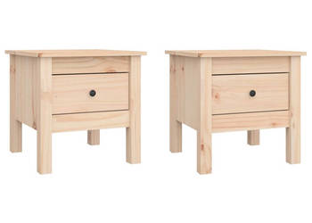 Stoliki boczne 2 szt. 40x40x39 cm lite drewno sosnowe WM-813785
