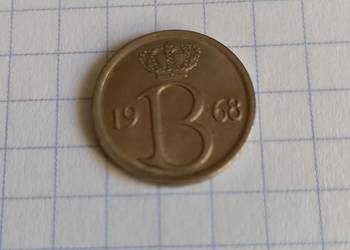 25 CENTYMÓW 1968 ROK - BELGIA ( BELGIQUE )