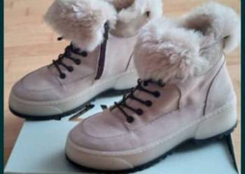 Buty damskie zimowe skóra naturalna korzuszek.