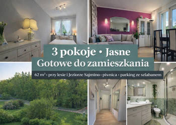 Mieszkanie 62m2 plaża jezioro las jasne