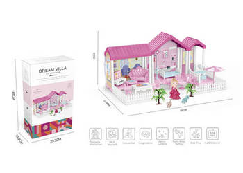 domek dla lalek 29.3x13.2x48cm