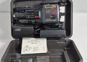 Kultowa Kamera VHS-C Hitachi VM-C52E | Retro Zestaw w Walizce | Stan Wizual