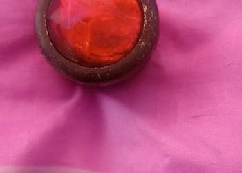 Przedwojenna kolekcjonerska blokada koła z odblaskiem / niekompletna