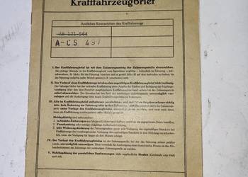 BRIF MERCEDES L4500 1954 ROK DOOWÓD REJESTRACYJNY