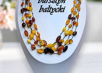 Korale z bursztynu, bursztyn bałtycki sieć bryłeczki mix #403 Korale z bursztynu, bursztyn bałtycki sieć bryłeczki mix #403
