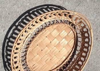 Miska owalna z ratanu 27 x 20 cm PRL Miska owalna z ratanu 27 x 20 cm PRL