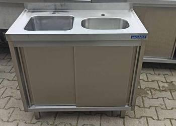 ZLEW 2 KOMOROWY Z SZAFKĄ 90x50x85 P O