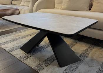 Stolik kawowy, prostokątny- blat spiek kwarcowy 100x70 cm