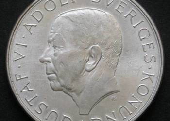 SZWECJA 10 KORON 1972 - GUSTAW ADOLF - SREBRO