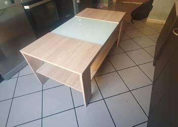 Super ława do salonu ze szklanym blatem