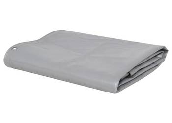 Plandeka 650 g/m², 6 x 8 m, szara（SKU:144893）