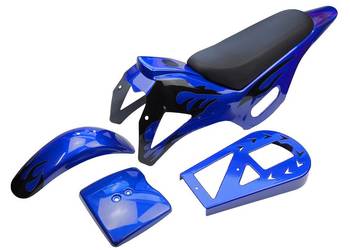 PLASTIKI OWIEWKI KPL. SIEDZENIE POCKET BIKE, MINI CROSS, DIRT BIKE - N